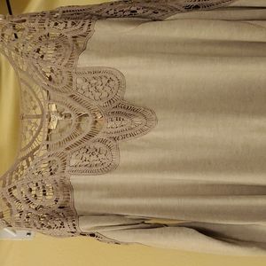 Soft Kori lace top oversized Sm